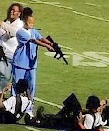 forest hill school show halftime controversy ms officers police students shooting thecount after blasted mock hs features