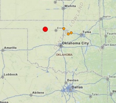 5.1 earthquake Fairview Oklahoma 2