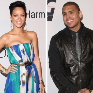 Rihanna is going to get served. Rihanna and Chris Brown at the 2009 Grammy pre party, moments later they started a fight club