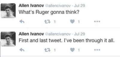 Allen Ivanov ruger tweet