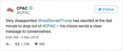 Donald Trump CPAC twitter