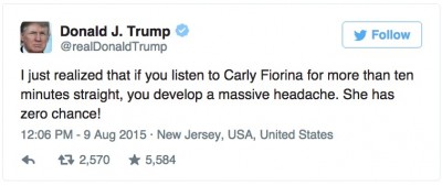 Donald Trump Carly Fiorina 2