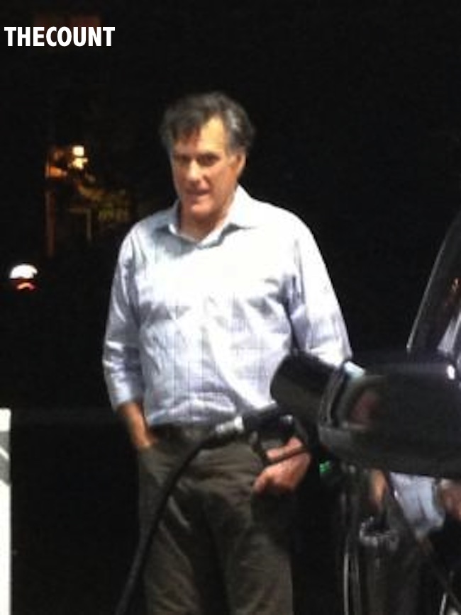 Is this Mitt Romney pumping his own gas EXPOSED: Kris Jenner, Mitt Romney, Tiger Among Hacking Victims