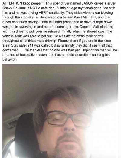Jason Dalton uber driver facebook