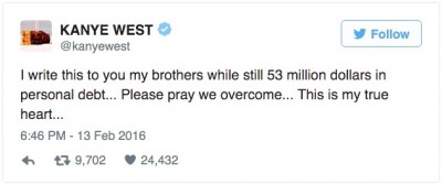 Kanye West $53M In Debt