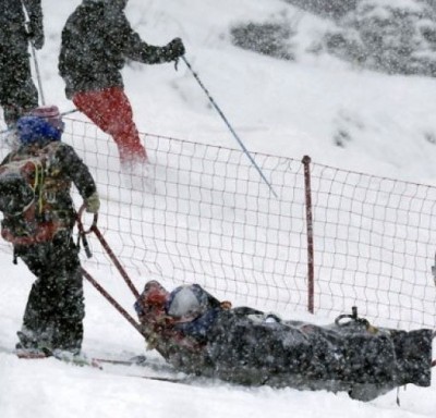 Lindsey Vonn World Cup crash skiing