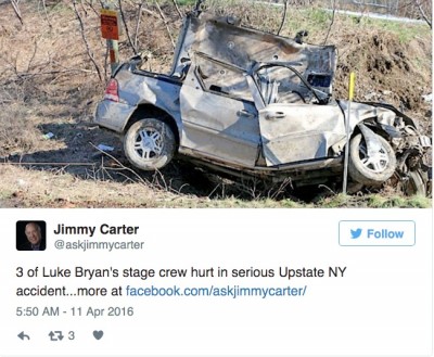 Luke Bryan crew members accident