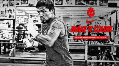 Manny Pacquiao nike fired make it count