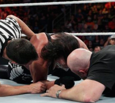 Seth Rollins Sting neck injury
