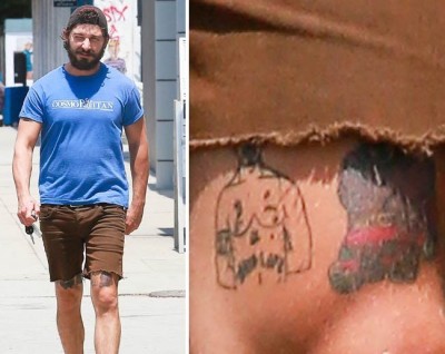 Shia LaBeouf  Tupac Shakur Tattoo