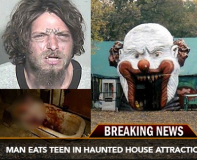 Texas Man eats Teenageer In Haunted House