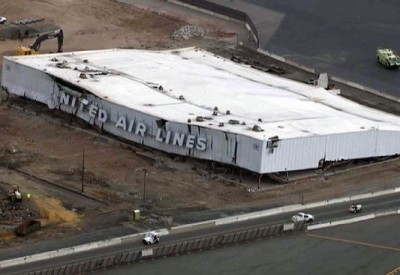 United Airlines Hangar Collapse newark
