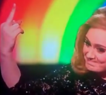 Adeles Estranged Father Its Like Im Dead adele flip off Adeles Estranged Father Its Like Im Dead