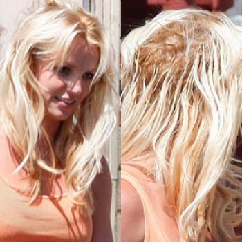 britney spears bald hair. brit bad hair Britney Spears