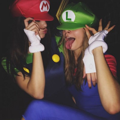 celebrity halloween costumes kendall jenner cara delevingne