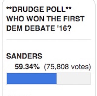 drudge report debate poll