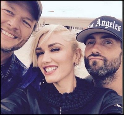 Blake Shelton, Gwen Stefani, & Adam Levine pic