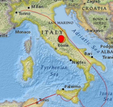 italy rome earthquake
