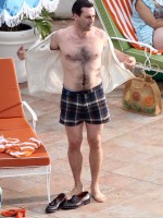 Shirtless Jon Hamm Could Use a Tan