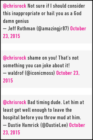 Fans lash out at Chris Rock over Twitter joke