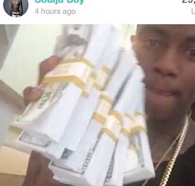 money stacks rapper Soulja Boy