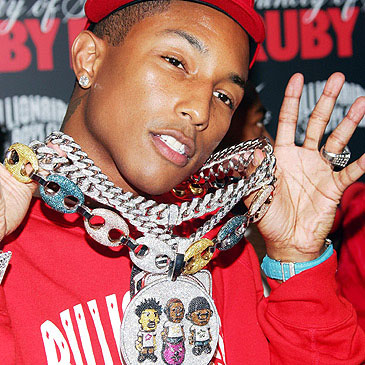 Pharrell Williams is one of the most gorgeous celebs to me.