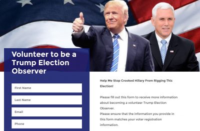 trump election observer form