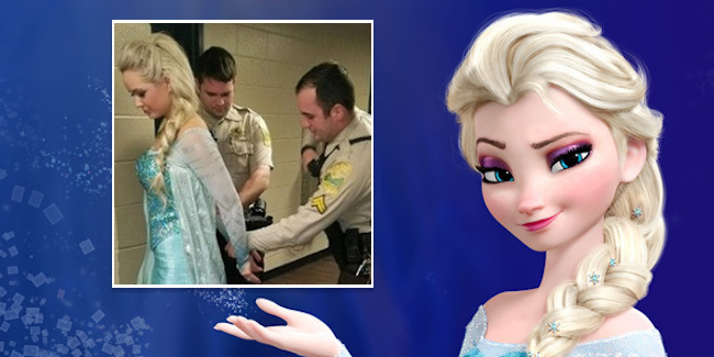 Frozen S Elsa Arrested In Ga Over Ridiculously Cold Weather