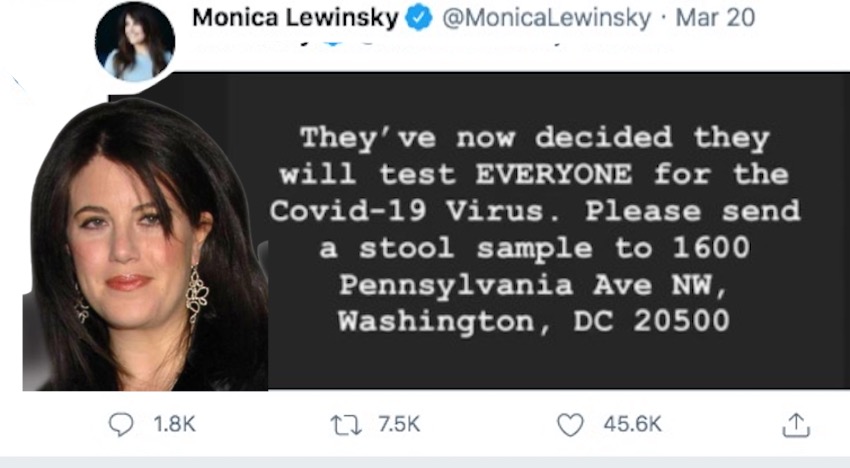 Monica Lewinsky Directs 750k Twitter Followers To Send Stool