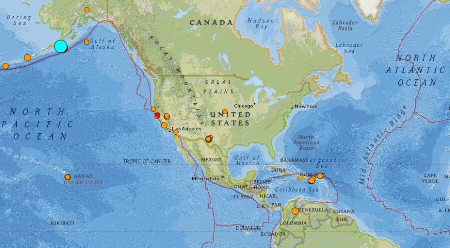 Аляска 8. Аляска и Гавайи. ЦУНАМИ на Гавайях. Карта землетрясений Аляска. Alaska and Hawaii.
