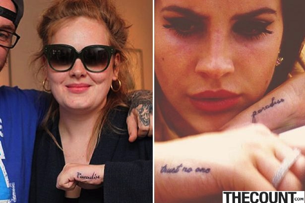Adele's newest tattoo DEMI