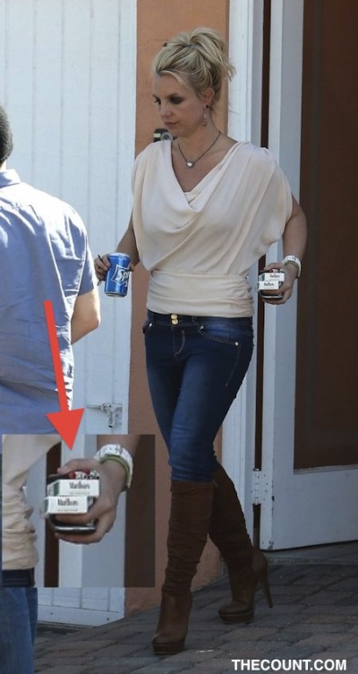 Britney Spears Two Fisted Cigarette Smoker TheCount