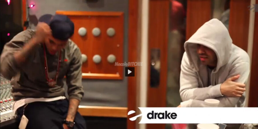 Drake-and-Chris-Brown-studio – TheCount.com