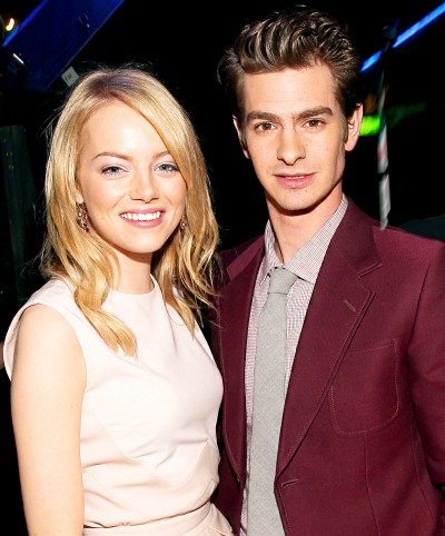 Emma Stone Andrew Garfield Looking Cute Together