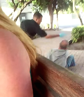 Florida Cop Slaps Homeless Man Caught On VIDEO 2