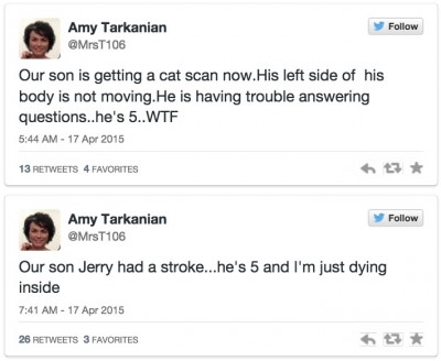 Jerry Tarkanian  grandson stroke amy