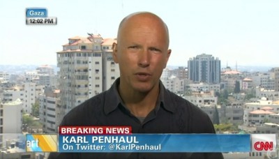 Karl Penhaul building bombing Gaza Strip 2