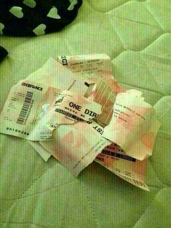 One Direction shred tickets