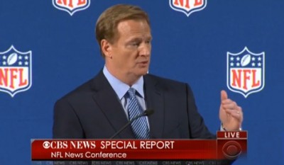 Roger Goodell's News Conference Disrupted By Screaming Man