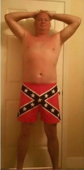 Sgt. Shannon Dildine Confederate Flag Boxer Shorts