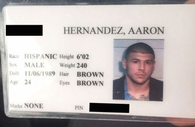 aaron hernandez jail id ebay 2