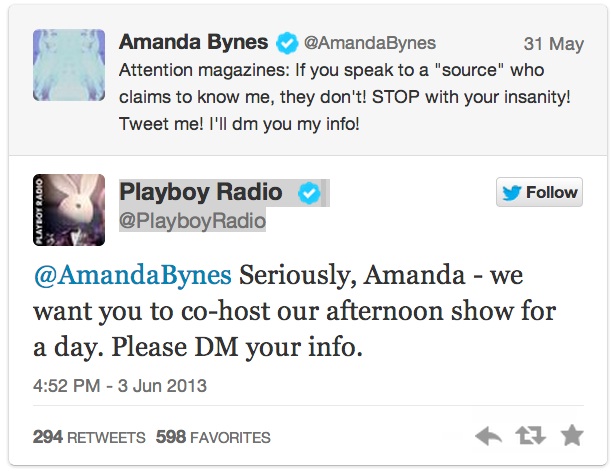 amanda bynes radio gig