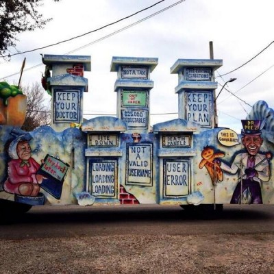 anti obamacare Mardi Gras Floats Spotted in New Orleans 2