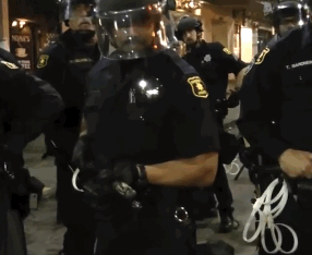 berkley cops beating protesters