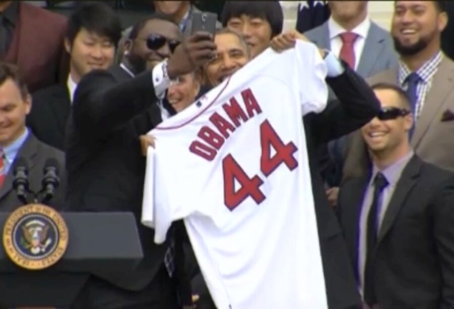 big Papi obama selfie 1