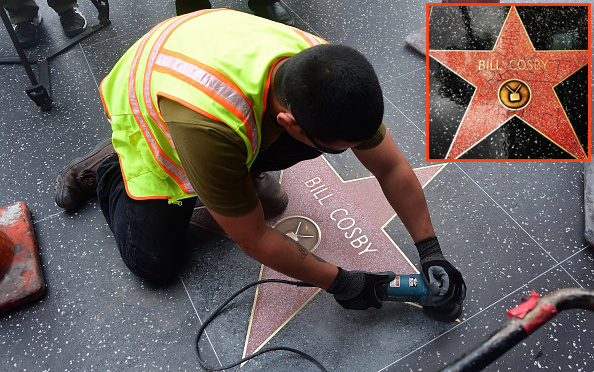 Bill Cosby Hollywood WALK OF FAME Star VANDALIZED - TheCount.com