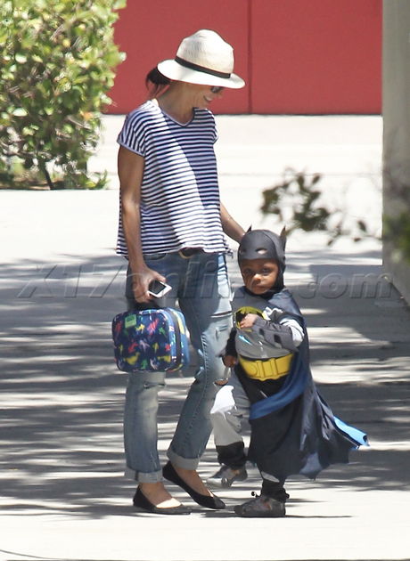 Louis Bullock looking tough in his Batman costume