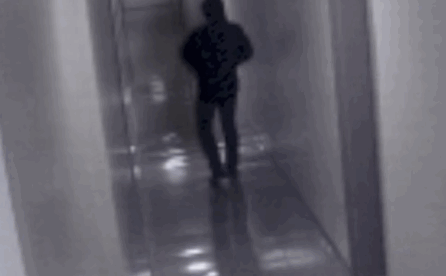 ghost drags man now hallway
