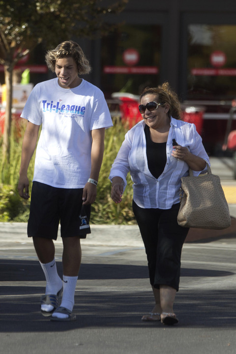 EXCLUSIVE: Arnold Schwarzenegger's love child Joseph Baena out shopping with his mom Mildred ahead of his 16th birthday
