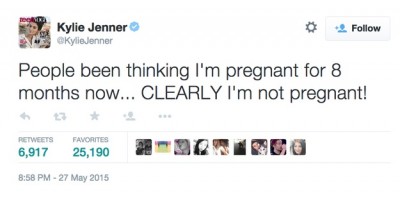kylie jenner pregnant twitter